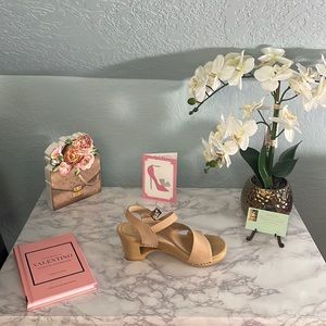 Dansko High-Heel Open-Toe Clogs